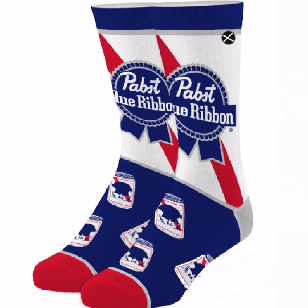 Pabst Beer Athletic Crew Socks - NEW Fast Ship